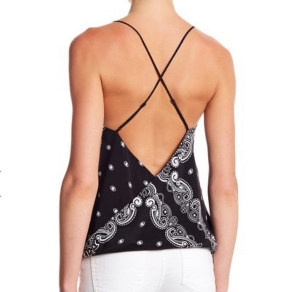 Kendall & Kylie Silk Bandana Print Open Back Cami XS NWT - Picture 11 of 11